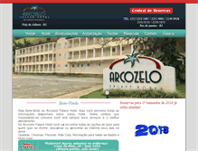Tablet Screenshot of hotelarcozelo.com.br